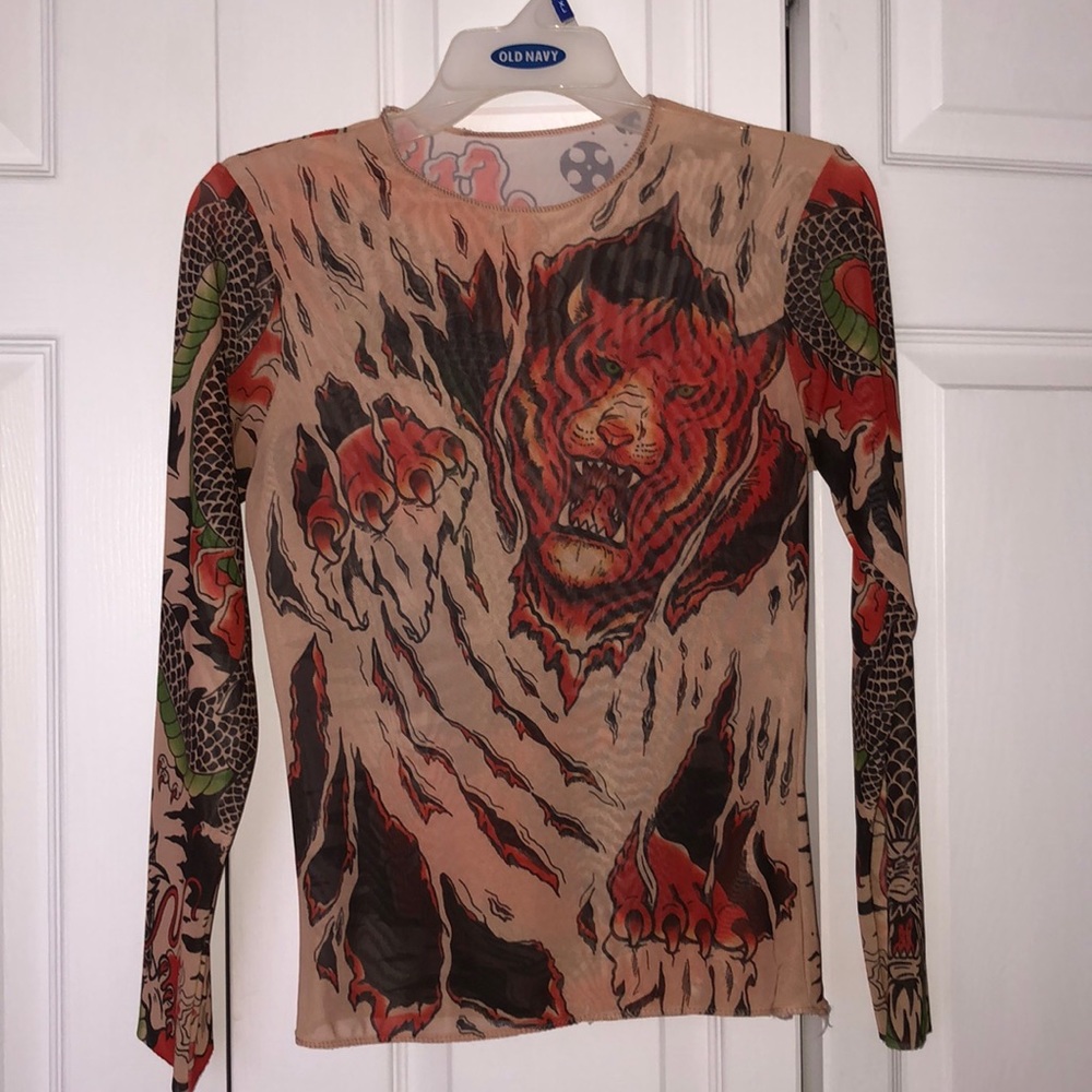 Halloween tattoo shirt